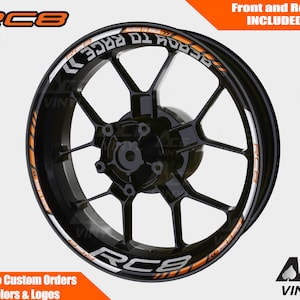 KTM RC8 Wheel Decals Rim Stickers Tape Set Reflective Autoaufkleber Pegatinas Adesivi Reflective Super Duke 1290