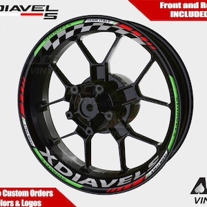 DUCATI XDIAVELS Wheel Decals Rim Stickers Corse Diavel X-Diavels X Diavels autoaufkleber Reflective