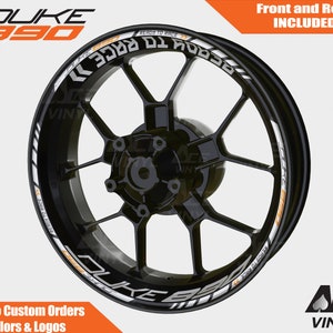 KTM 890 Duke Wheel Decals Rim Stickers Tape Set Reflective Autoaufkleber Pegatinas Adesivi Reflective Ready to Race