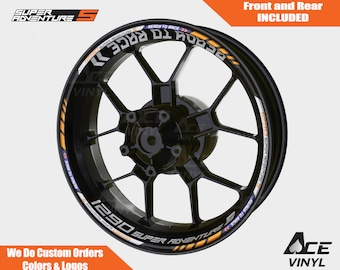 KTM 1290 Adventure S Wheel Decals Rim Stickers Tape Set Reflective Autoaufkleber Pegatinas Adesivi Reflective Ready to Race