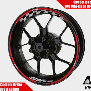 Suzuki SV650 Wheel Decals Rim Stickers Rim Tape Set Reflective V-Strom GSF GSXF GSX Sv 650 Autoaufkleber Fluorescent Adesivi Graphics