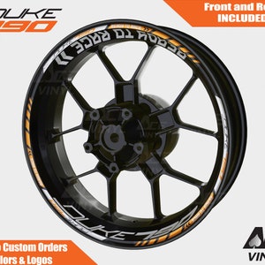 KTM 790 Duke Wheel Decals Rim Stickers Tape Set Reflective Autoaufkleber Pegatinas Adesivi Reflective Ready to Race