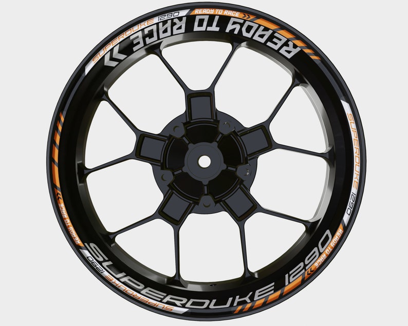 KTM Duke Wheel Decals Rim Stickers Tape Set Reflective Etsy