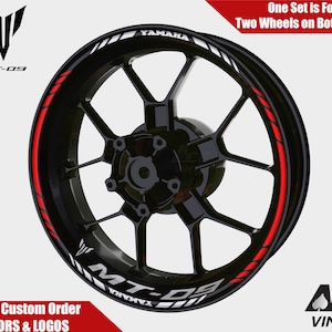 ヤマハ MT-09 ホイールデカール リムステッカー YZF R7 リムテープセット MT09 MT 03 07 09 10 反射オートバイアクセサリー