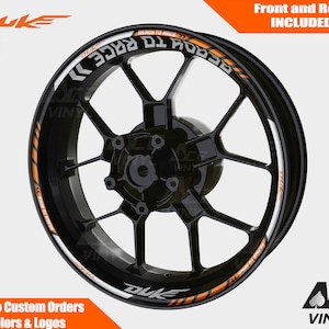 KTM Duke Wheel Decals Rim Stickers Tape Set Reflective Autoaufkleber Pegatinas Adesivi Reflective Super Duke 1290 990 125 200 250 390 690