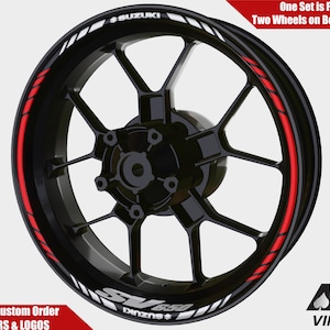 Suzuki SV650 S Wheel Decals Rim Stickers Rim Tape Set Reflective Vstrom Sv 650 GSF GSXF GSX  1300 Katana Autoaufkleber Adesivi Graphics 650s