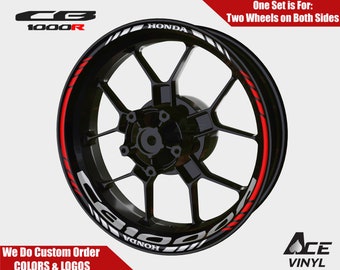 Honda CB1000R Decals Racing Rim Stickers CB 1000R Rim Tape Set Neo