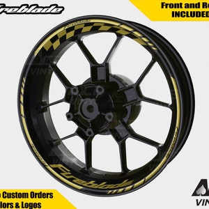Honda Fireblade wielstickers velgstickers cbr 954 1000 RR 954RR velglintset 1000RR reflecterend Autospiegels reflecterend