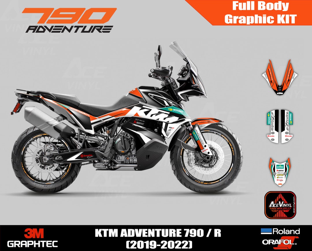 KTM 790 Adventure R Full Body Graphic Sets Wheel Decals Rim Stickers ...