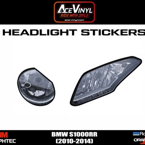 BMW S1000RR koplampstickers set M1KRR stickervelgen set M M1000RR Motorrad - wit, rood en blauw gekleurde gelamineerde wielstrepen