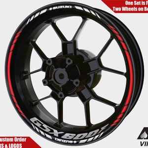 Suzuki GSX600F Wheel Decals Rim Stickers GSX-R Rim Tape Set Reflective GSXF GSx 600 f GSXR Autoaufkleber Felgenaufkleber Adesivi Graphics