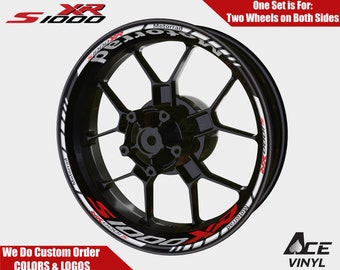 BMW S1000XR Wheel Decals: S1K XR Rim Sticker Set
