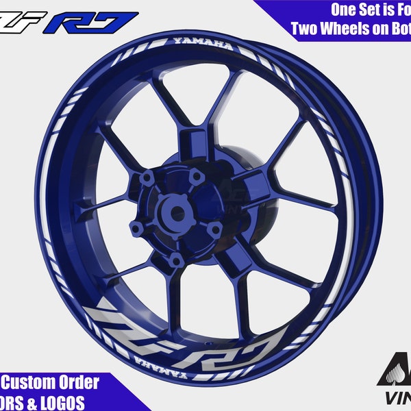 Yamaha YZF-R7 Wheel Decals Rim Stickers YZF R7 Rim Tape Set R1 R6 R3 YZF600R Reflective autoaufkleber