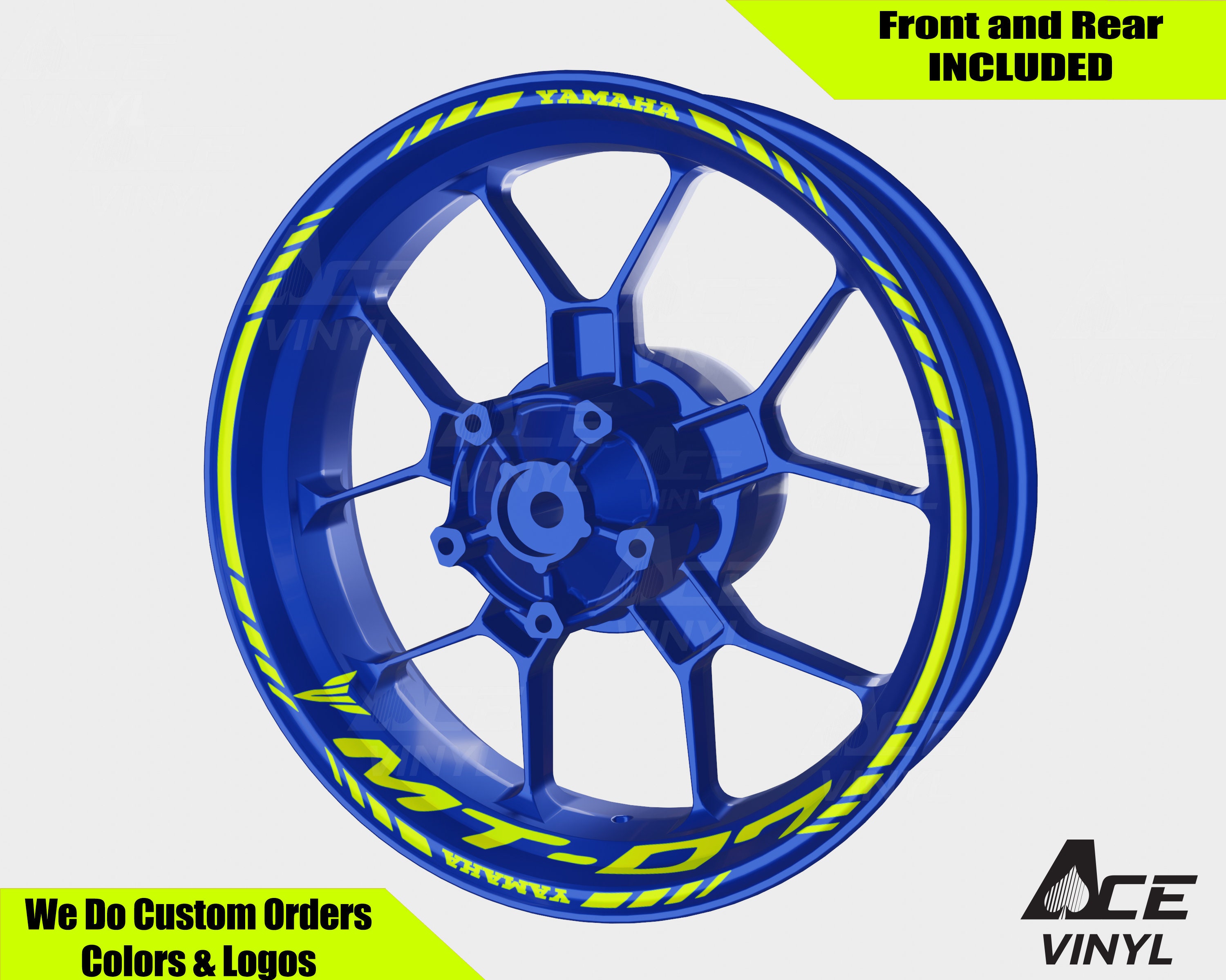 Yamaha MT07 Wheel Decals Rim Stickers YZF R7 Rim Tape Set Etsy