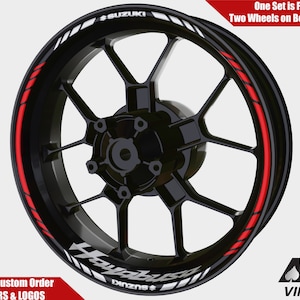 Suzuki Hayabusa Wheel Decals Rim Stickers Rim Tape Set Reflective GSXF GSF GSX GSX1300R B-King Autoaufkleber Adesivi Graphics