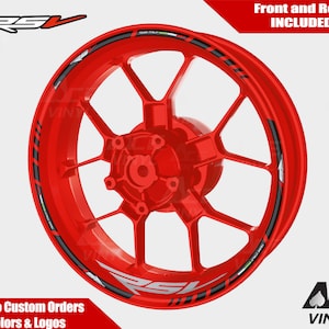Aprilia RSV Wheel Stickers Rim Tape Stripes Decals Graphics liserets Felgenaufkleber Autocollants de jante Rim Stickers RSV4 Mille Racing