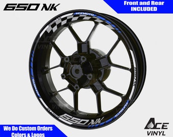 CF Moto 650NK Wheel Decals Rim Stickers 650 NK Rim Tape Set Reflective NK 650 Autoaufkleber Reflective Adesivi Graphics CFMoto