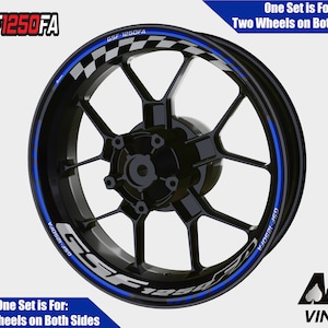 Suzuki GSF1250FA Bandit S Wheel Decals Rim Stickers Rim Tape Set Reflective GSF GSXF GSX  Autoaufkleber Fluorescent Adesivi Graphics