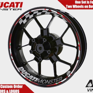 DUCATI MONSTER Wheel Decals Rim Stickers autoaufkleber