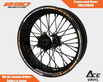 KTM 890 Adventure Wheel Decals Rim Stickers Tape Set Reflective Autoaufkleber Pegatinas Adesivi Reflective Ready to Race