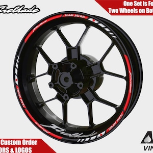 Honda Fireblade Wheel Decals Rim Stickers CBR954RR Rim Tape Set 929RR 954RR 919RR Fireblade 1000RR Team Japan autoaufkleber