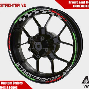Ducati Streetfighter V4 Wheel Decals Rim Stickers Rim Tape Set Reflective V2 V4s autoaufkleber
