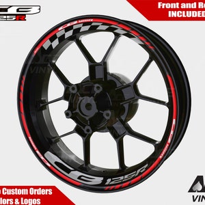 Honda CB125R Wheel Decals Rim Stickers cbr 125 CB 125 Rim Tape Set F Reflective Autoaufkleber Pegatinas Adesivi Reflective
