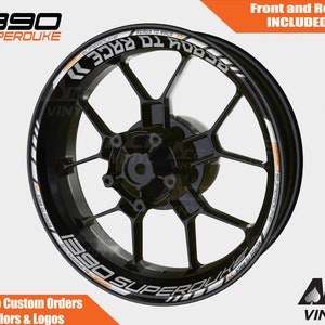 KTM 1390 SuperDuke Wheel Decals Rim Stickers Tape Set Reflective Autoaufkleber Pegatinas Adesivi Reflective Ready to Race Super Duke