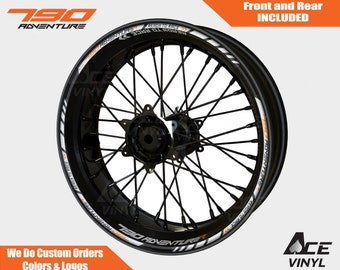 KTM 790 Adventure R Wheel Decals Rim Stickers Tape Set Reflective Autoaufkleber Pegatinas Adesivi Reflective Ready to Race