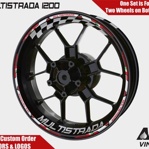 DUCATI Multistrada 1200 Wheel Decals Rim Stickers Corse 1260 autoaufkleber