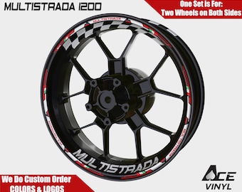 Stickers jantes DUCATI Multistrada 1200 Stickers jantes Corse 1260 autoaufkleber