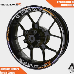KTM SuperDuke R Wheel Decals Rim Stickers Tape Set Reflective Autoaufkleber Pegatinas Adesivi Reflective Ready to Race Super Duke 1290 1390