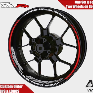 Honda CBR600F Decals Racing Rim Stickers CBR 600F Rim Tape Set CBR 600F4i F4 F3 F2 Reflective autoaufkleber