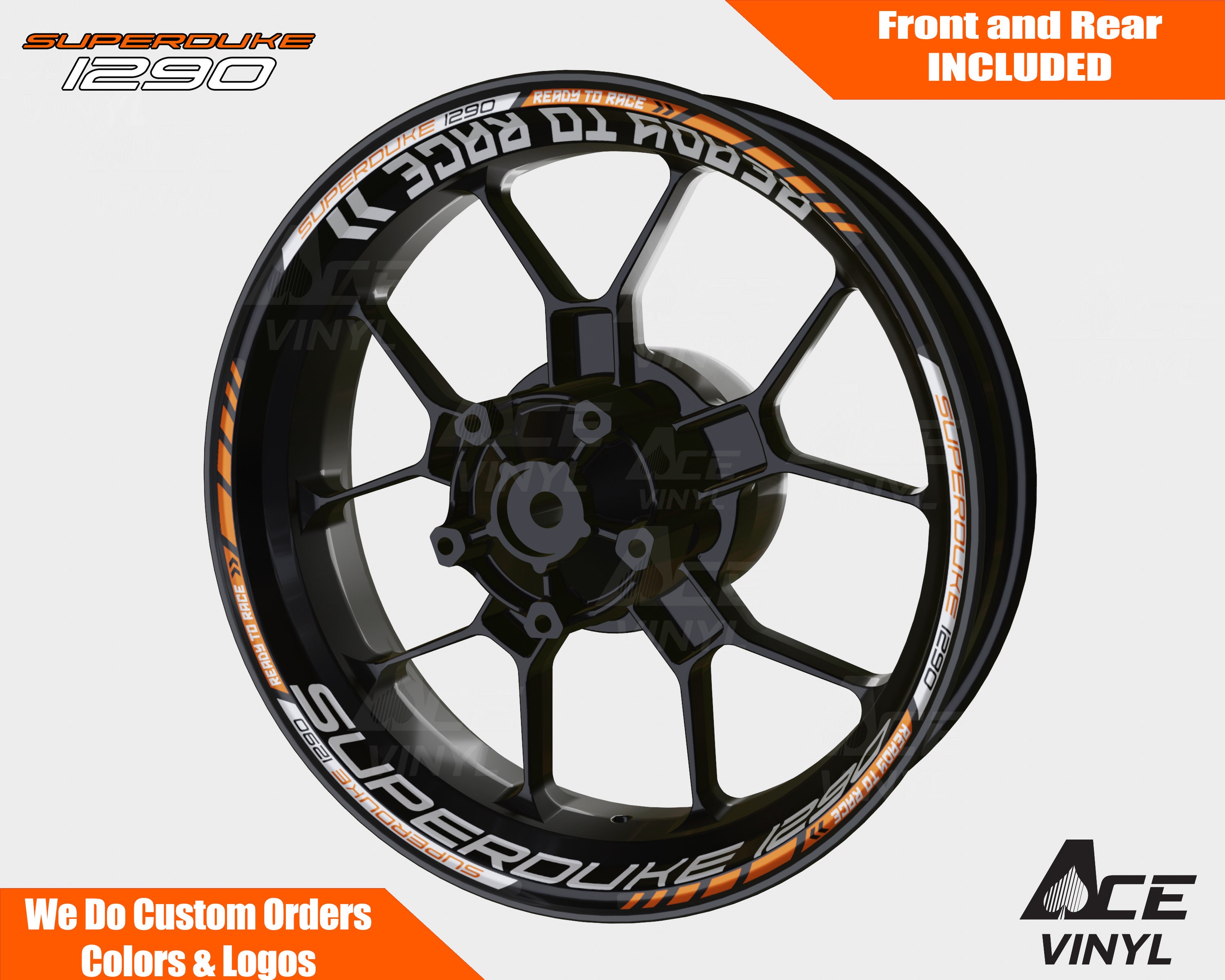 Sticker Wheel Sticker KTM Duke RC 125 200 250 390 Decor Set