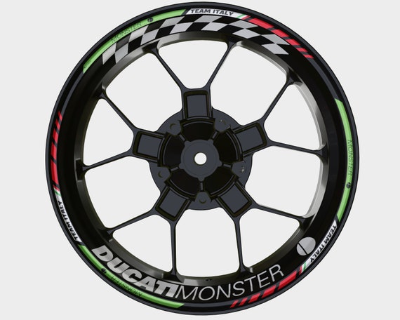 DUCATI MONSTER Wheel Decals Rim Stickers Autoaufkleber Rim Tape