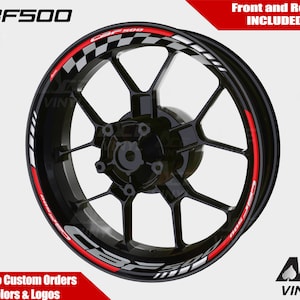 Honda CBF 500 Decalcomanie per ruote Adesivi per cerchi cbf500 RS Set di nastri per cerchi F Riflettenti Autoaufkleber Pegatinas Adesivi Riflettenti