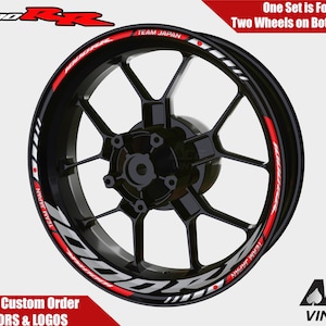 Honda CBR1000RR Wheel Decals Rim Stickers CBR954RR Rim Tape Set 929RR 954RR 919RR Fireblade 1000 RR Team Japan autoaufkleber