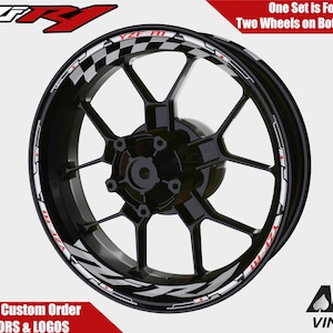 Yamaha YZF-R1 Wheel Decals Rim Stickers YZF R7 Rim Tape Set R1 R6 R3 YZF600R autoaufkleber