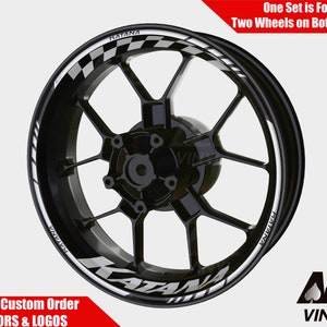 Suzuki Katana GSX600 F Wheel Decals Rim Stickers Rim Tape Set Reflective GSXF GSX B-King 1300 Autoaufkleber Fluorescent Adesivi Graphics