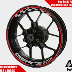 Suzuki GSR750 Wheel Decals Rim Stickers Rim Tape Set Reflective GSR 750 Autoaufkleber Fluorescent Adesivi Graphics