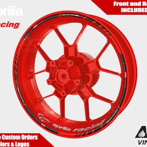 Aprilia Racing LION RSV Wheel Stickers Rim Tape Stripes Decals Graphics Felgenaufkleber Autocollants de jante Mille Rim Stickers RSV4