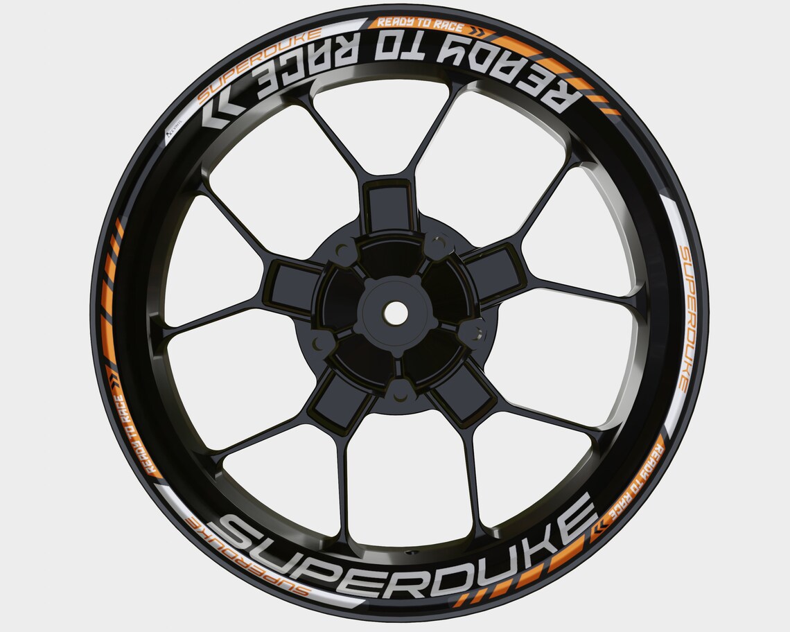 KTM Superduke 1290 Wheel Decals Rim Stickers Tape Set Etsy