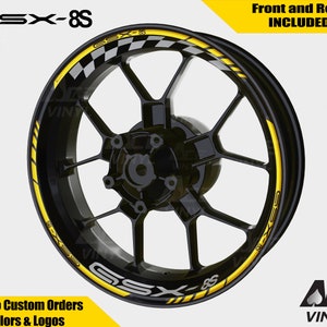 スズキ GSX-8S ホイールデカール リムステッカー GSX8S リムテープセット 反射 GSX 8S オートバイステッカー 蛍光 Adesivi グラフィックス