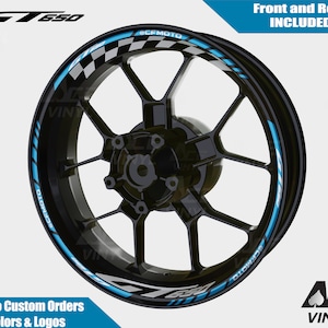 CF Moto 650GT Wheel Decals Rim Stickers 650 GT Rim Tape Set Reflective GT 650 Autoaufkleber Reflective Adesivi Graphics