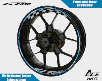 CF Moto 650GT Wheel Decals Rim Stickers 650 GT Rim Tape Set Reflective GT 650 Autoaufkleber Reflective Adesivi Graphics