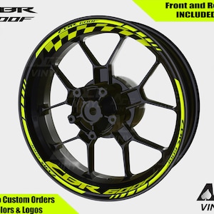 ホンダ CBR600F ホイール デカール リム ステッカー cbr 600 F F4i F4 F3 F2 600RR リム テープ セット F 反射 オートバイ ホイール ステッカー 反射