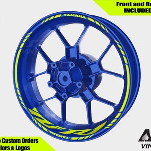ヤマハ YZF-R1 ホイール デカール リム ステッカー YZF R7 リム テープ セット R1 R6 R3 YZF600R 反射オートバイ ブレーキ ネオン イエロー 蛍光 Hi Fis