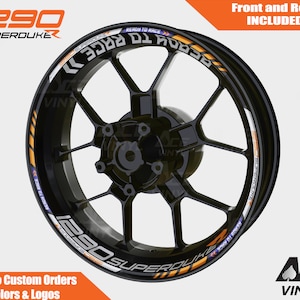 KTM 1290 SuperDuke R Wheel Decals Rim Stickers Tape Set Reflective Autoaufkleber Pegatinas Adesivi Reflective Ready to Race Super Duke