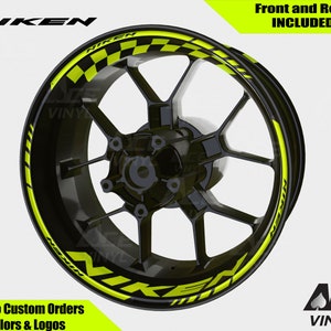 Yamaha Niken Wheel Decals Rim Stickers Rim Tape Set R1 R6 R3 YZF600R Reflective autoaufkleber Three Wheel Motorcycle