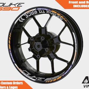 KTM 690 Duke Wheel Decals Rim Stickers Tape Set Reflective Autoaufkleber Pegatinas Adesivi Reflective Ready to Race